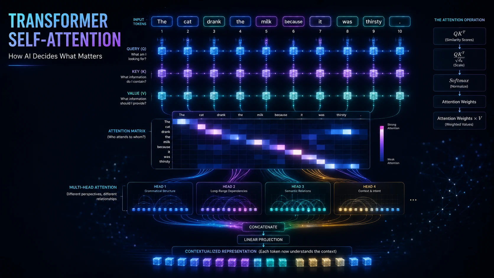 Building Your Own Foundation Model (Part 4) : Self-Attention — How AI Decides What Matters