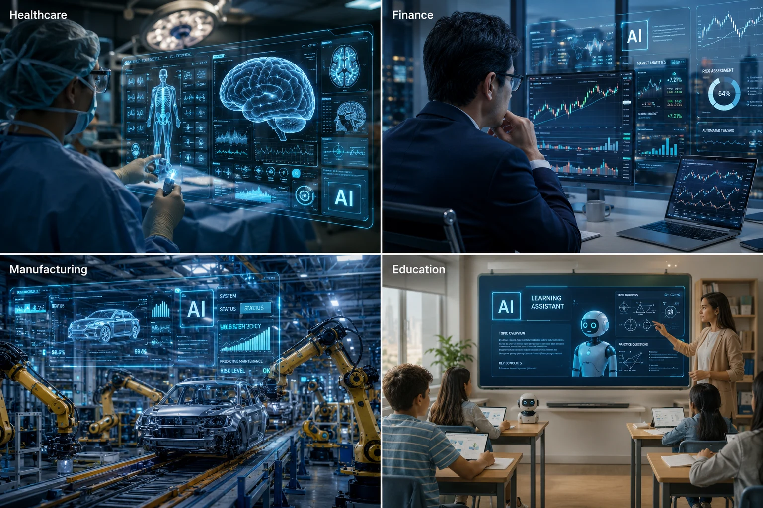 ai-health-manufacture-education-finance