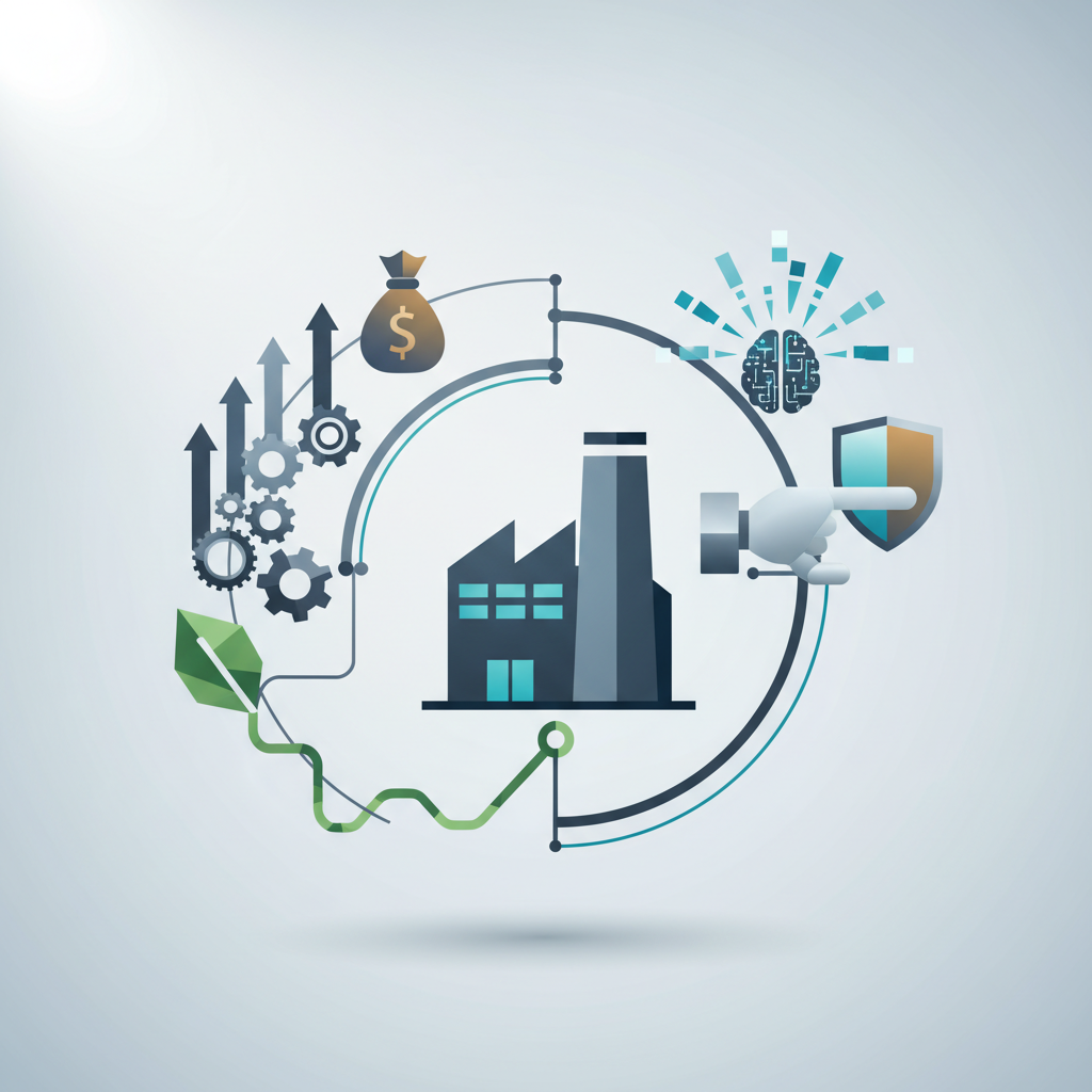 Dark Factory Benefits Infographic